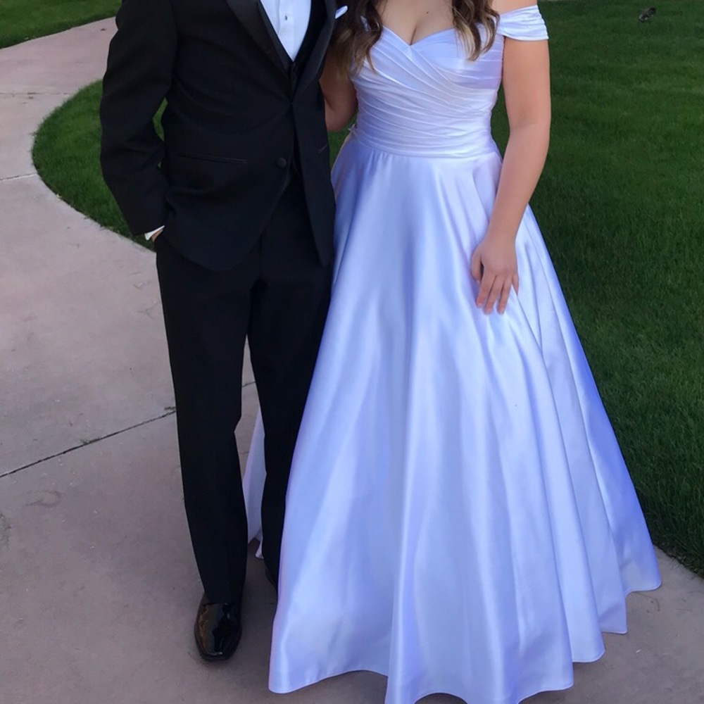 Pure White Cotillion or Wedding Dress / Gown